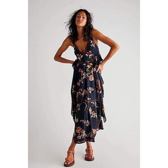 Free People Dresses & Skirts - Free People Audrey Embroidered Maxi Dress
